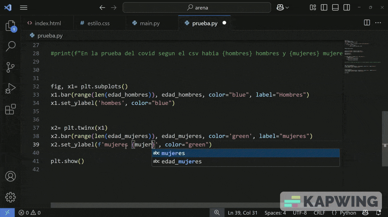 Entrenamiento de un modelo